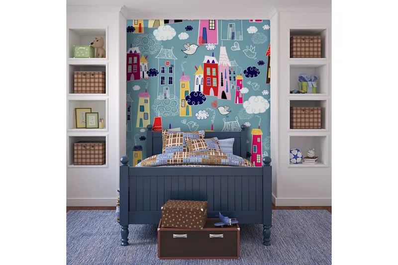 Fototapet City Among the Clouds 200x154, Artgeist sp. z o. o.