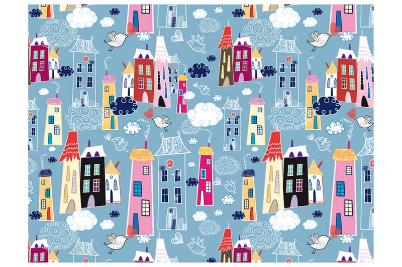 Fototapet City Among the Clouds 250x193, Artgeist sp. z o. o.