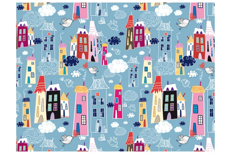 Fototapet City Among the Clouds 250x193, Artgeist sp. z o. o.