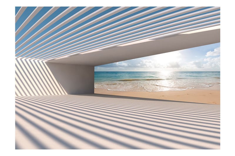 Fototapet City Beach 350x245 - Artgeist sp. z o. o. - Innredning - Veggdekorasjon - Tapeter - Fototapeter