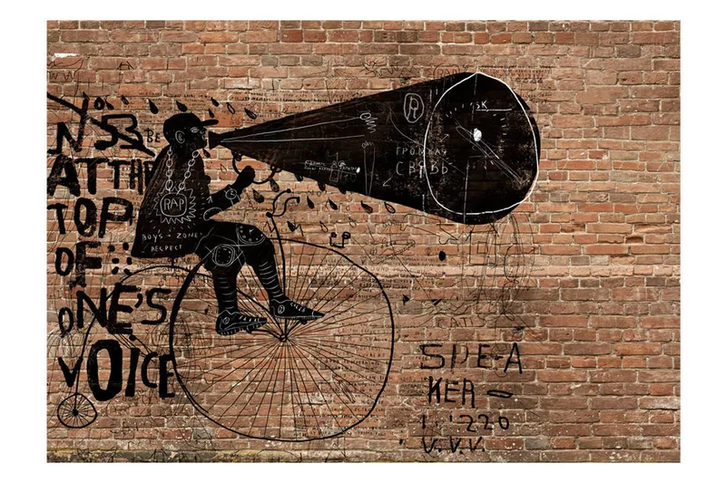 Fototapet City News 150x105 - Innredning - Veggdekorasjon - Tapeter - Fototapeter