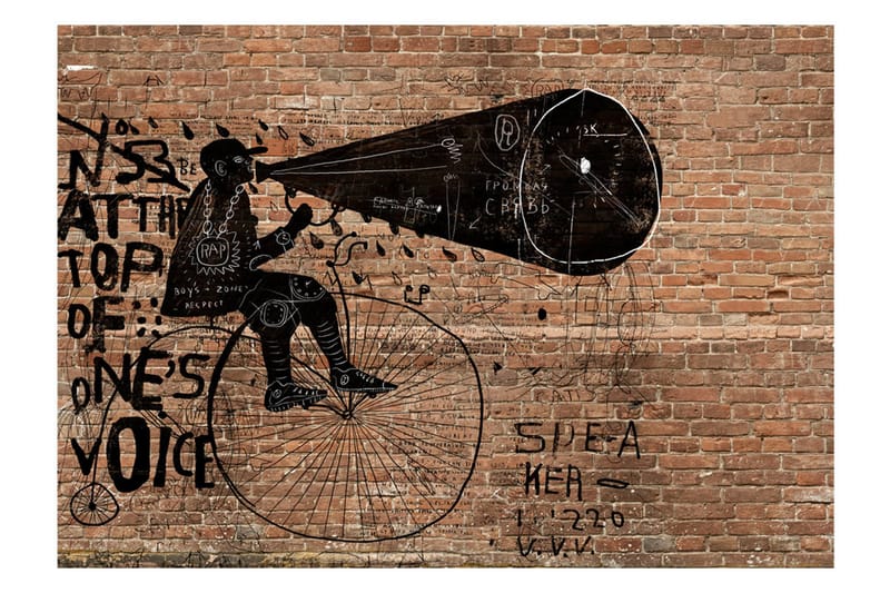 Fototapet City News 300x210 - Artgeist sp. z o. o. - Innredning - Veggdekorasjon - Tapeter - Fototapeter