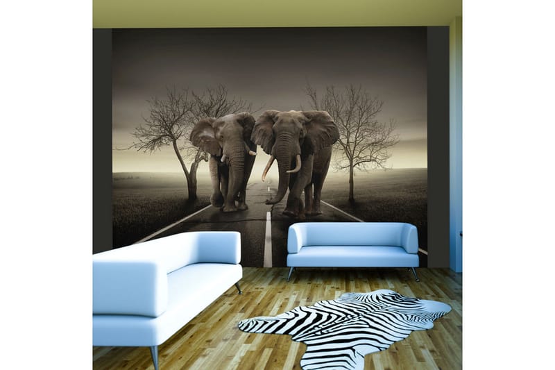Fototapet City Of Elephants 200x154 - Artgeist sp. z o. o. - Innredning - Veggdekorasjon - Tapeter - Fototapeter
