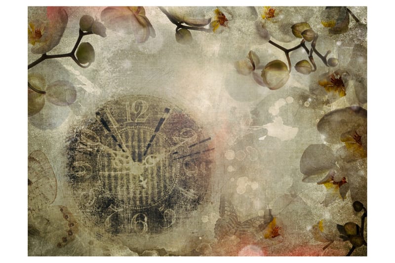 Fototapet Clock Vintage 250x193 - Artgeist sp. z o. o. - Innredning - Veggdekorasjon - Tapeter - Fototapeter