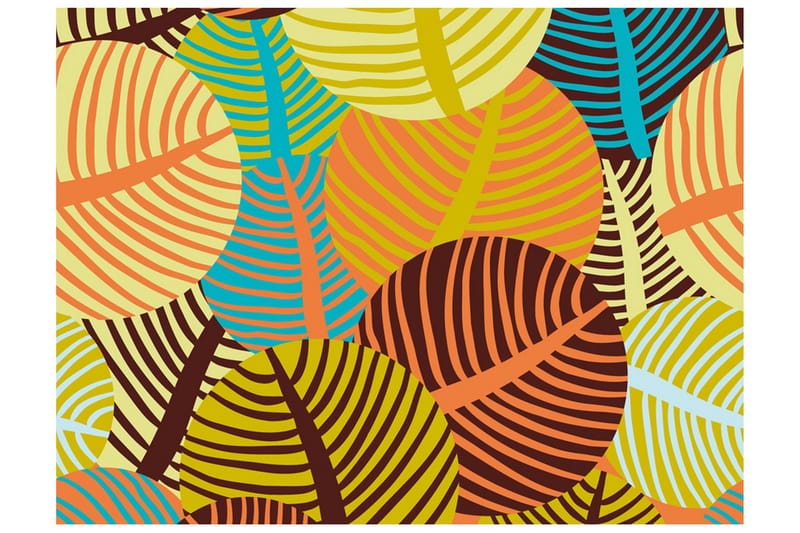 Fototapet Collage Leaves 250x193, Artgeist sp. z o. o.