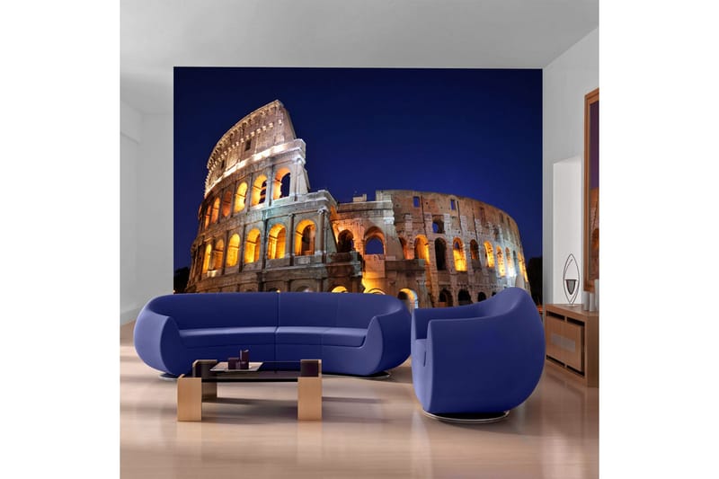 Fototapet Colloseum Om Natten 350x270 - Artgeist sp. z o. o. - Innredning - Veggdekorasjon - Tapeter - Fototapeter