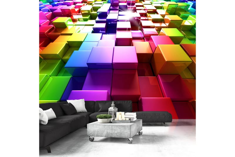 Fototapet Colored Cubes 300x210 - Artgeist sp. z o. o. - Fototapeter