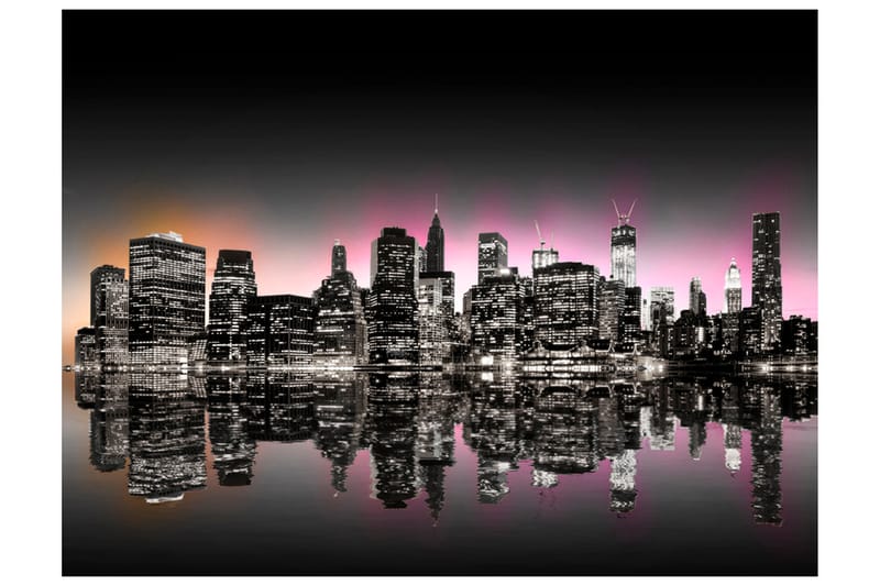 Fototapet Colorful Glow Over NYC 300x231 - Artgeist sp. z o. o. - Innredning - Veggdekorasjon - Tapeter - Fototapeter