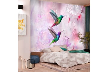 FOTOTAPET Colorful Hummingbirds 250x175 - Artgeist sp. z o. o. - Innredning - Veggdekorasjon - Tapeter - Fototapeter