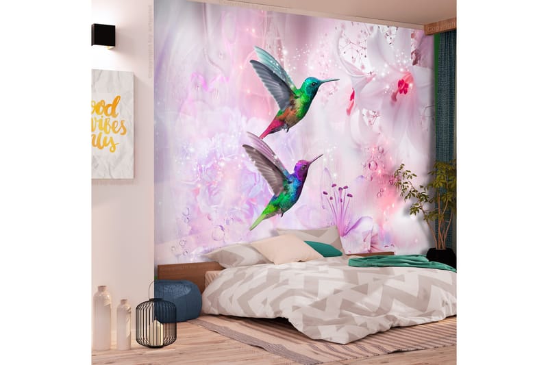 FOTOTAPET Colorful Hummingbirds 250x175 - Artgeist sp. z o. o. - Innredning - Veggdekorasjon - Tapeter - Fototapeter