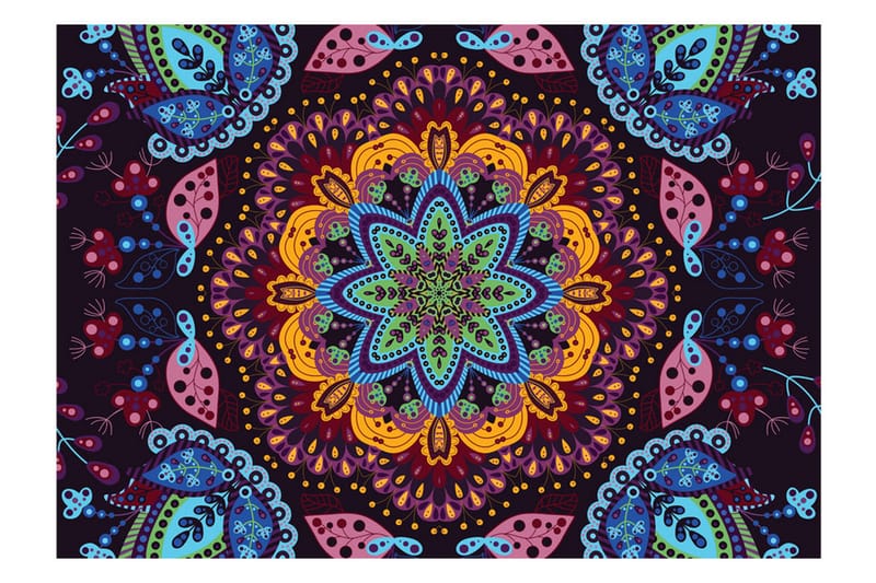 Fototapet Colorful Kaleidoscope 400x280 - Artgeist sp. z o. o. - Innredning - Veggdekorasjon - Tapeter - Fototapeter