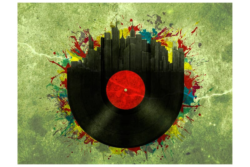 Fototapet Colorful Melodies Of The City 350x270, Artgeist sp. z o. o.