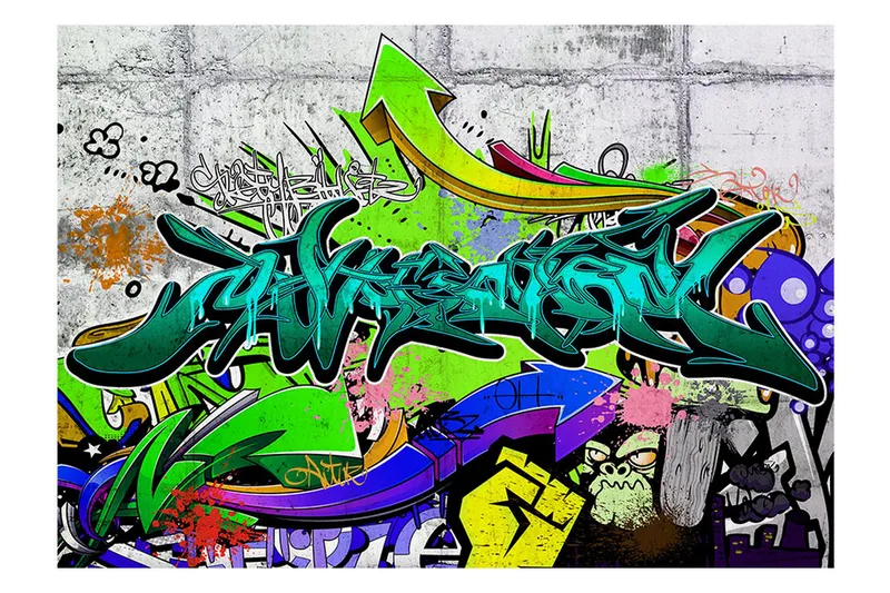 Fototapet Colors Of A City 100x70 - Artgeist sp. z o. o. - Innredning - Veggdekorasjon - Tapeter - Fototapeter