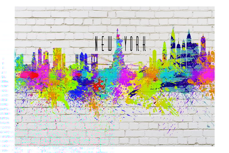 Fototapet Colors Of New York 150x105 - Artgeist sp. z o. o. - Innredning - Veggdekorasjon - Tapeter - Fototapeter
