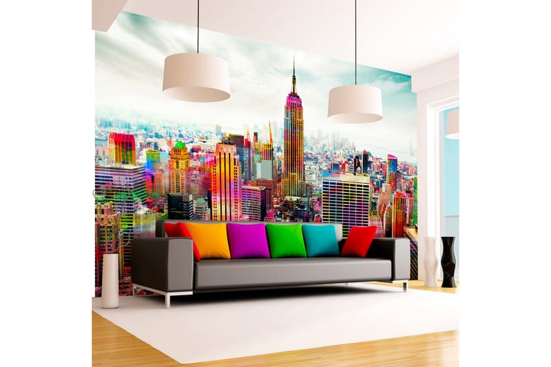Fototapet Colors Of New York City 150x105 - Artgeist sp. z o. o. - Innredning - Veggdekorasjon - Tapeter - Fototapeter