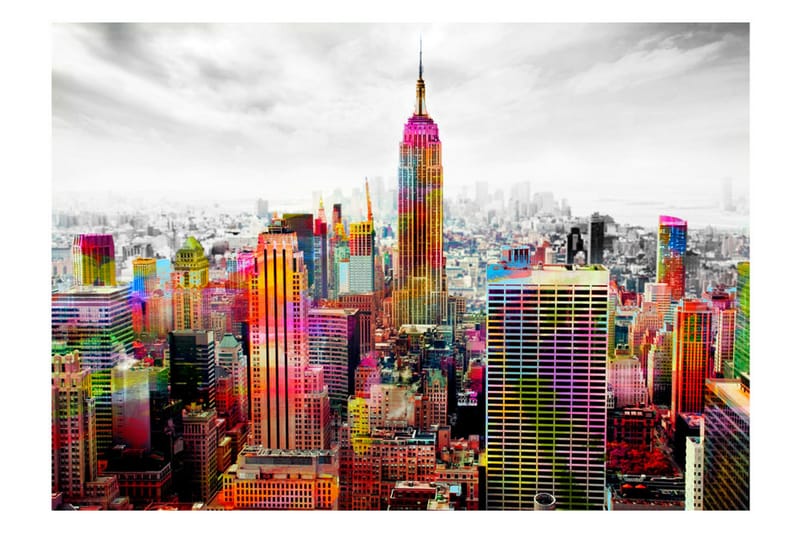 Fototapet Colors Of New York City II 400x280 - Artgeist sp. z o. o. - Innredning - Veggdekorasjon - Tapeter - Fototapeter