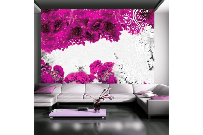 Fototapet Colors Of Spring Fuchsia 250x175 - Artgeist sp. z o. o. - Innredning - Veggdekorasjon - Tapeter - Fototapeter