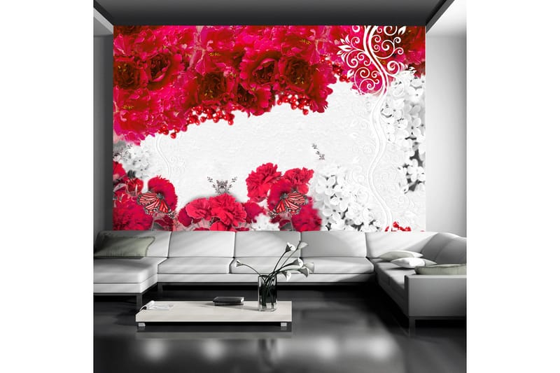 Fototapet Colors Of Spring Red 400x280 - Artgeist sp. z o. o. - Innredning - Veggdekorasjon - Tapeter - Fototapeter