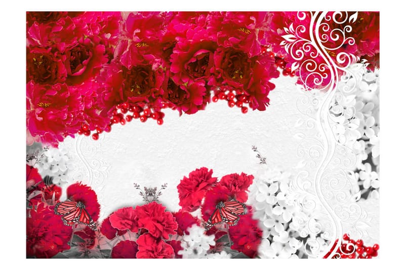 Fototapet Colors Of Spring Red 400x280 - Artgeist sp. z o. o. - Innredning - Veggdekorasjon - Tapeter - Fototapeter