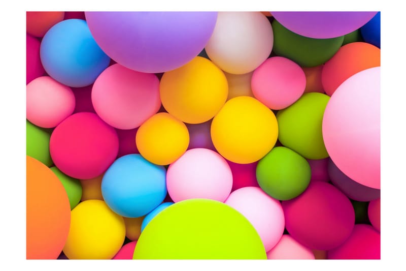 Fototapet Colourful Balls 200x140 - Innredning - Veggdekorasjon - Tapeter - Fototapeter