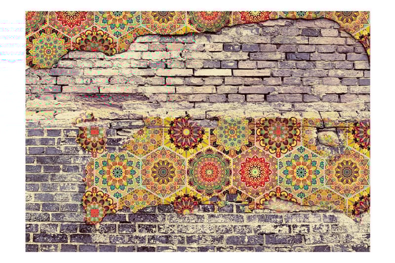 Fototapet Colourful Equation 200x140 - Innredning - Veggdekorasjon - Tapeter - Fototapeter