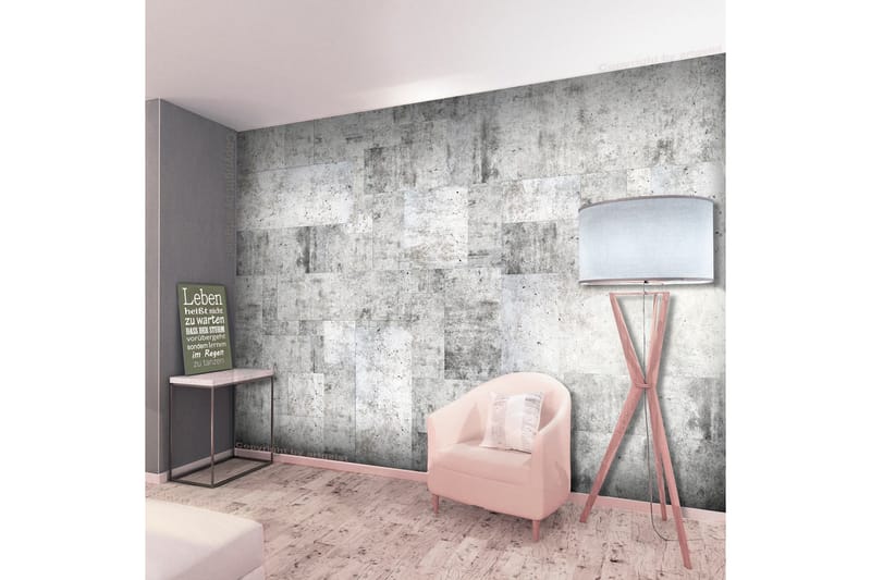 Fototapet Concrete Grey City 100x70 - Finnes i flere størrelser - Innredning - Veggdekorasjon - Tapeter - Fototapeter