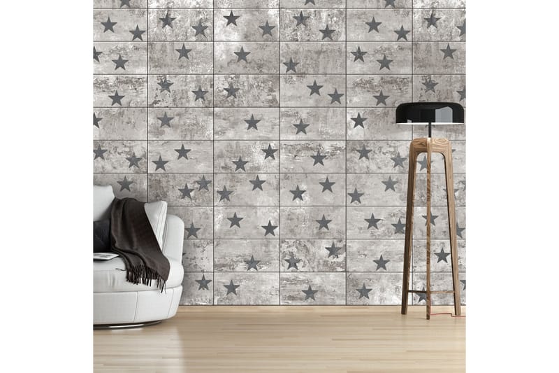 Fototapet Concrete Stars 50x1000 - Artgeist sp. z o. o. - Innredning - Veggdekorasjon - Tapeter - Fototapeter