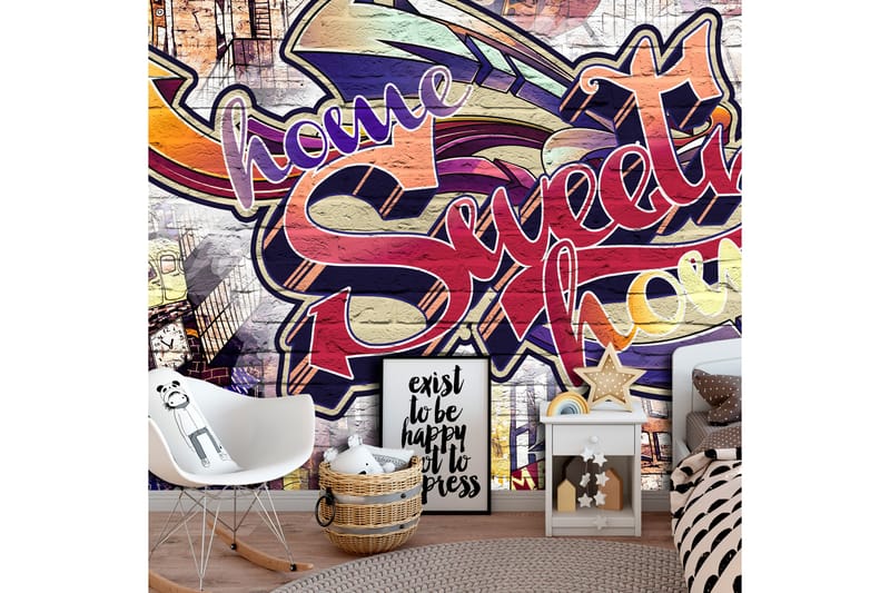 Fototapet Cool Graffiti 300x210 - Artgeist sp. z o. o. - Innredning - Veggdekorasjon - Tapeter - Fototapeter