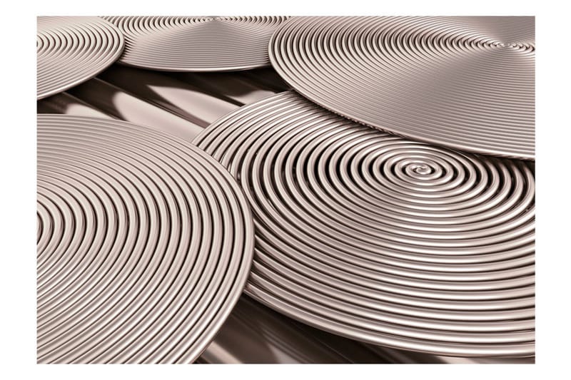 Fototapet Copper Spirals 100x70 - Finnes i flere størrelser - Innredning - Veggdekorasjon - Tapeter - Fototapeter