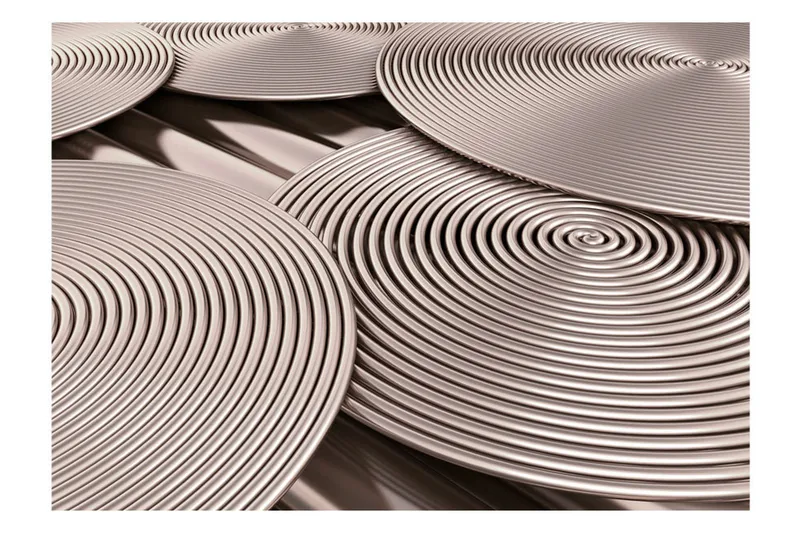 Fototapet Copper Spirals 250x175 - Finnes i flere størrelser - Innredning - Veggdekorasjon - Tapeter - Fototapeter
