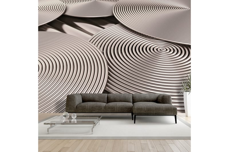 Fototapet Copper Spirals 400x280 - Artgeist sp. z o. o. - Innredning - Veggdekorasjon - Tapeter - Fototapeter