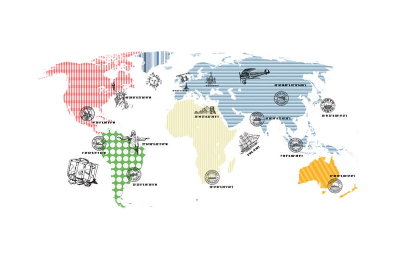 Fototapet Cosmopolitan 400x309 - Artgeist sp. z o. o. - Innredning - Veggdekorasjon - Tapeter - Fototapeter