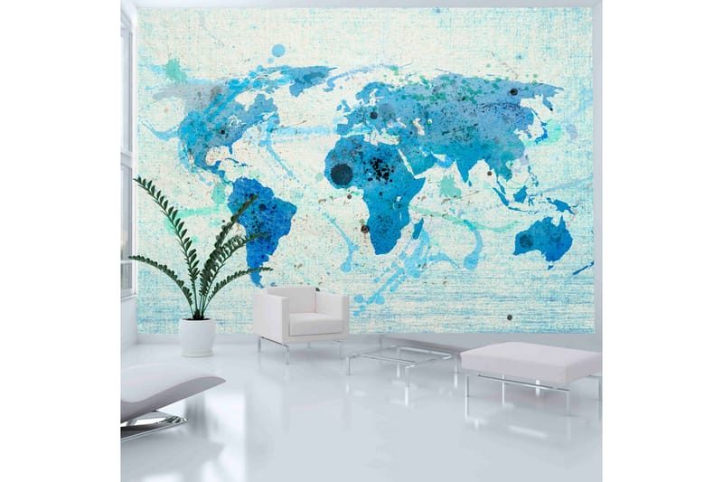 Fototapet Cruising And Sailing The World Map 350x270 - Artgeist sp. z o. o. - Innredning - Veggdekorasjon - Tapeter - Fototapeter