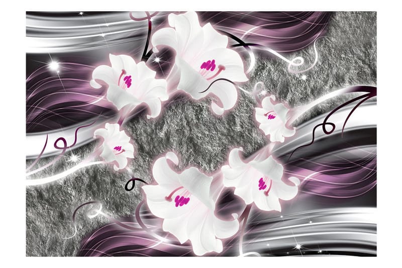 Fototapet Dance Of Charmed Lilies 250x175 - Artgeist sp. z o. o. - Innredning - Veggdekorasjon - Tapeter - Fototapeter