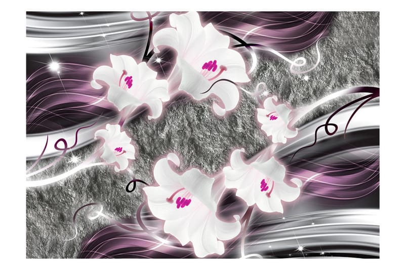 Fototapet Dance Of Charmed Lilies 300x210 - Artgeist sp. z o. o. - Innredning - Veggdekorasjon - Tapeter - Fototapeter