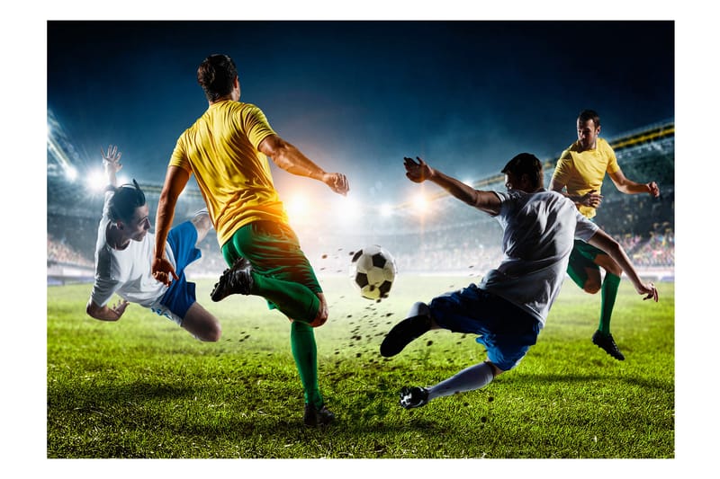 Fototapet Decisive Tackle 200x140 - Innredning - Veggdekorasjon - Tapeter - Fototapeter
