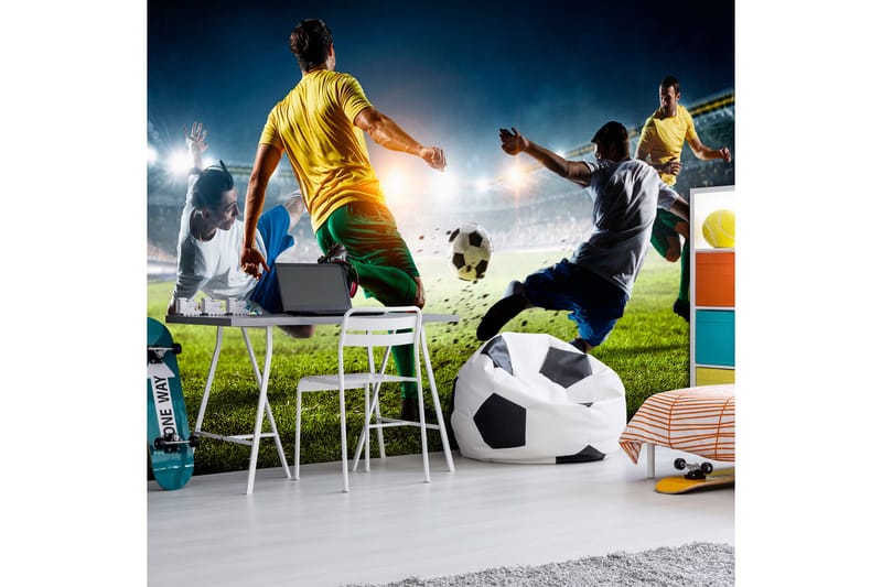 Fototapet Decisive Tackle 200x140 - Innredning - Veggdekorasjon - Tapeter - Fototapeter