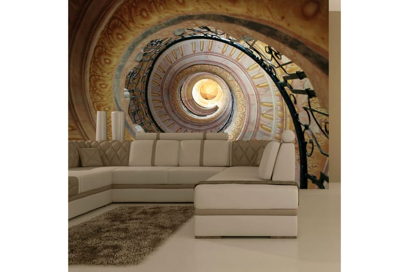 Fototapet Decorative Spiral Stairs 300x231 - Artgeist sp. z o. o. - Innredning - Veggdekorasjon - Tapeter - Fototapeter