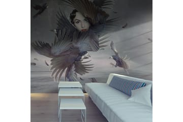 Fototapet Dekt av Fjær 350x270 - Artgeist sp. z o. o. - Innredning - Veggdekorasjon - Tapeter - Fototapeter