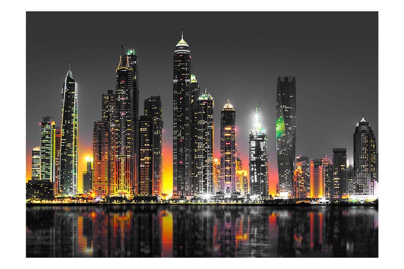 Fototapet Desert City Dubai 200x140 - Artgeist sp. z o. o. - Innredning - Veggdekorasjon - Tapeter - Fototapeter