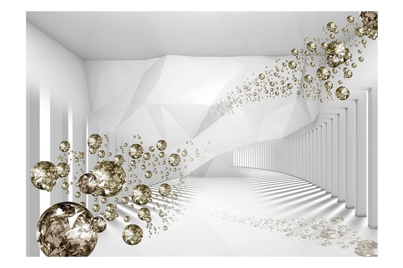 Fototapet Diamond Corridor 400x280 - Artgeist sp. z o. o. - Innredning - Veggdekorasjon - Tapeter - Fototapeter