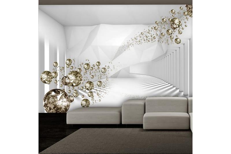 Fototapet Diamond Corridor Gray 250x175, Artgeist sp. z o. o.
