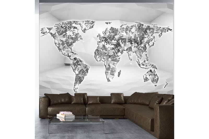 Fototapet Diamond Map 200x140, Finnes i flere størrelser