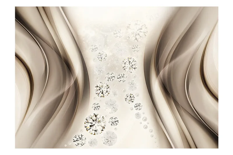 Fototapet Diamond Rain 350x245 - Artgeist sp. z o. o. - Innredning - Veggdekorasjon - Tapeter - Fototapeter