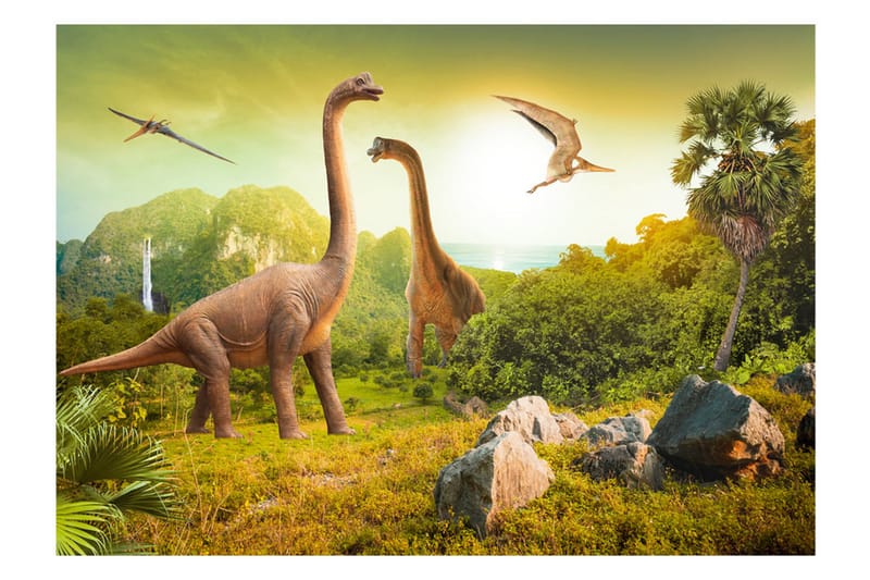 Fototapet Dinosaurs 350x245 - Artgeist sp. z o. o. - Innredning - Veggdekorasjon - Tapeter - Fototapeter
