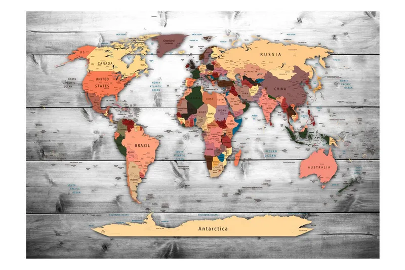 Fototapet Direction World 350x245 - Artgeist sp. z o. o. - Innredning - Veggdekorasjon - Tapeter - Fototapeter