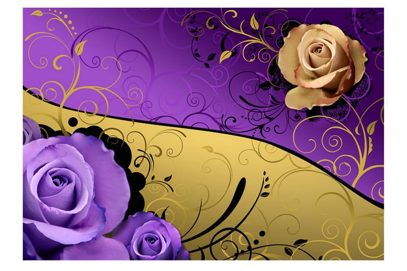 Fototapet Double Elegance 400x280 - Artgeist sp. z o. o. - Innredning - Veggdekorasjon - Tapeter - Fototapeter