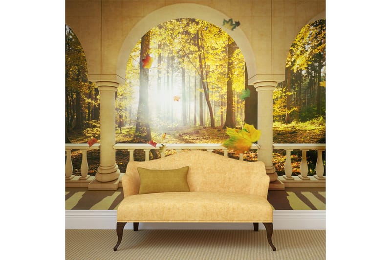 Fototapet Dream About Autumnal Forest 250x193 - Artgeist sp. z o. o. - Innredning - Veggdekorasjon - Tapeter - Fototapeter