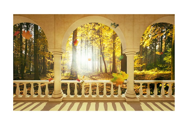 Fototapet Dream About Autumnal Forest 450x270 - Artgeist sp. z o. o. - Innredning - Veggdekorasjon - Tapeter - Fototapeter