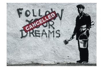 Fototapet Dreams Cancelled Banksy 300x210 - Artgeist sp. z o. o. - Innredning - Veggdekorasjon - Tapeter - Fototapeter